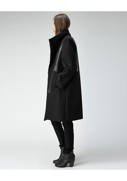 LAULÉN soutien collar long coat Soutien Collar Coat | UNIQLO US