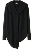 Hooded Rib Cardigan