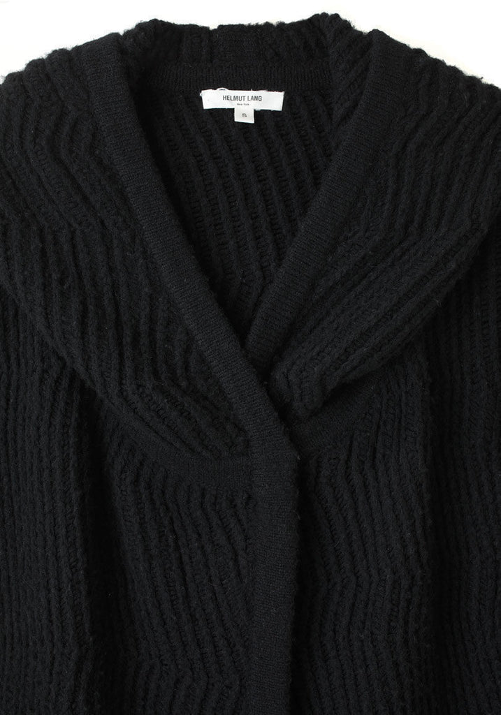 Hooded Rib Cardigan