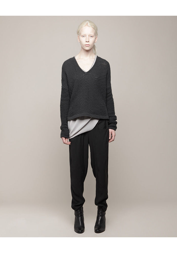 Textured Rib Pullover