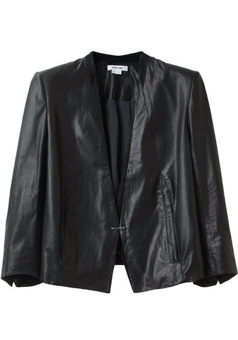 Wax Leather Blazer