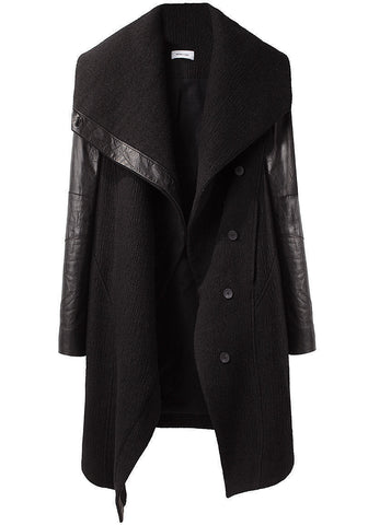 Willowed Felt Coat