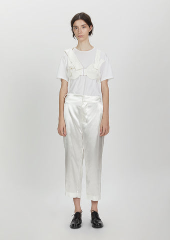 Shifted Seam Crop Trousers