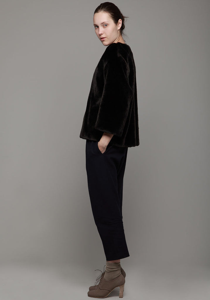 Faux Fur Poncho