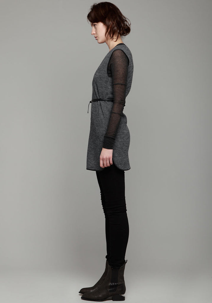 Herringbone V-Neck Dress