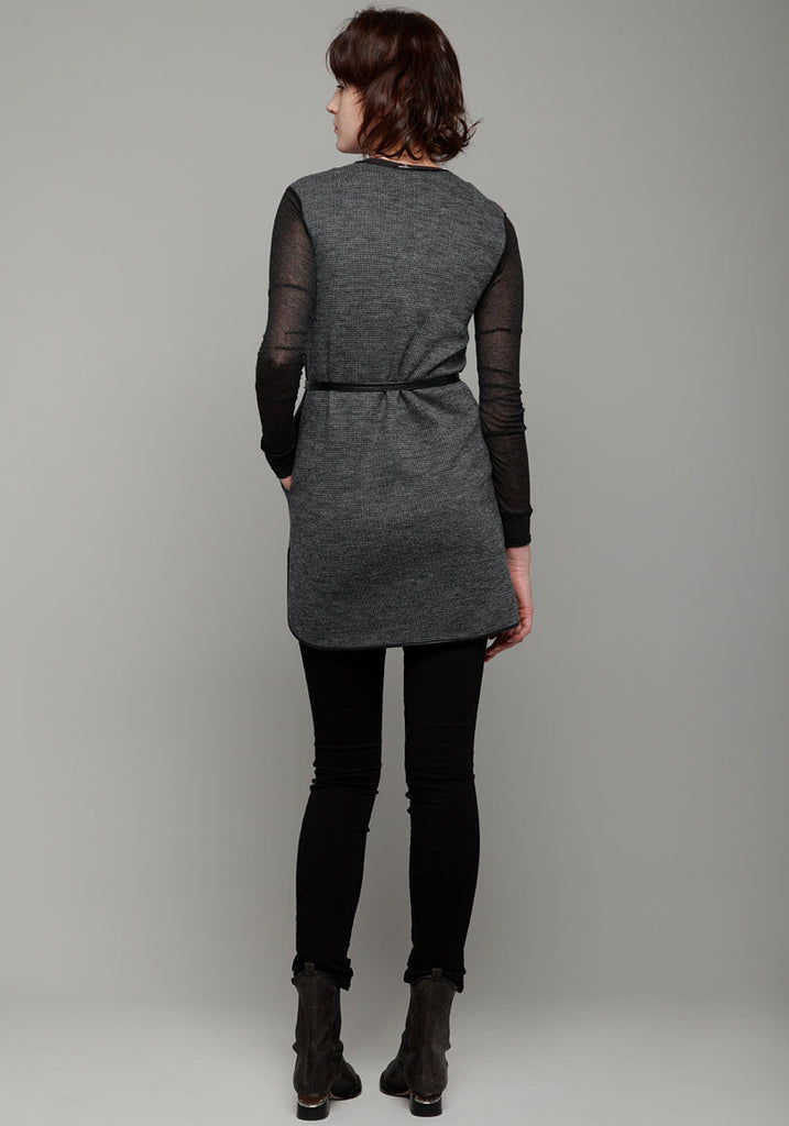 Herringbone V-Neck Dress