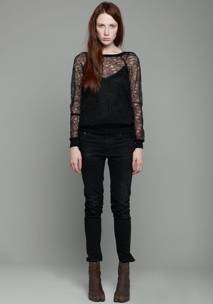 Lace Sweatshirt