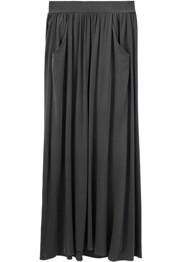 Stretch Georgette Long Skirt