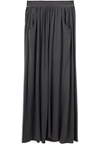 Stretch Georgette Long Skirt