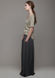 Stretch Georgette Long Skirt