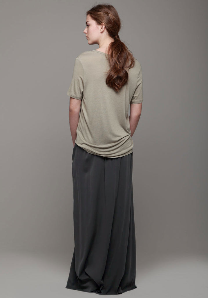 Stretch Georgette Long Skirt
