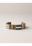 Abey Vert Beaded Cuff
