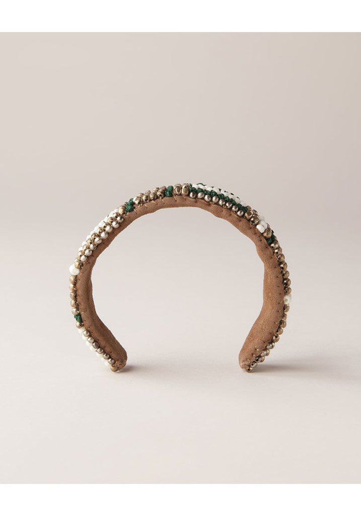 Abey Vert Beaded Cuff
