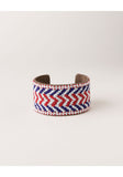 Americana Wide Beaded Cuff