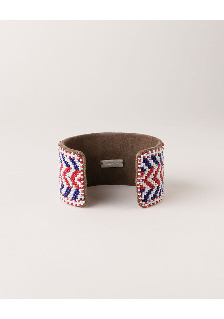 Americana Wide Beaded Cuff