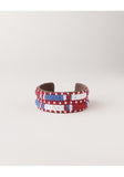 Americana Wide Beaded Cuff