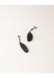 Black Sweat Feather Earrings