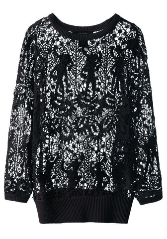 Caja Long Sleeve Lace Top