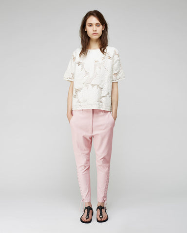 Curtis Lace-Up Leather Pant