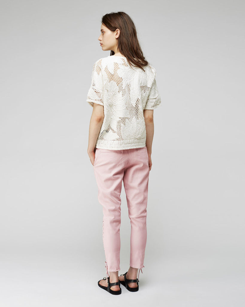 Curtis Lace-Up Leather Pant