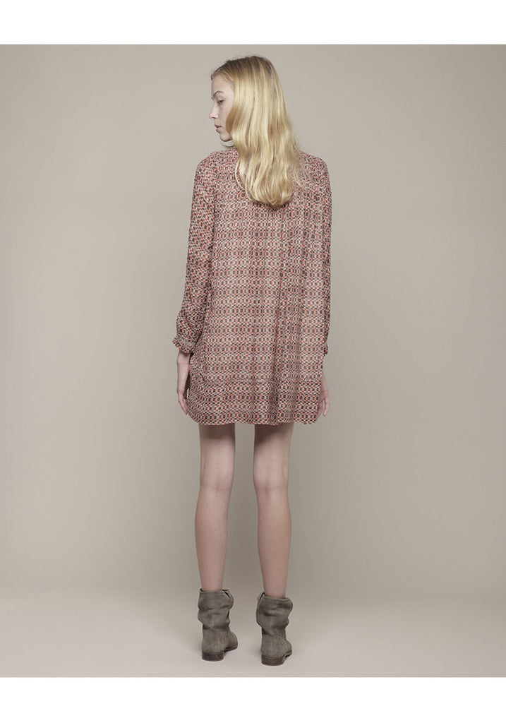 Daria Printed Smocking Dress