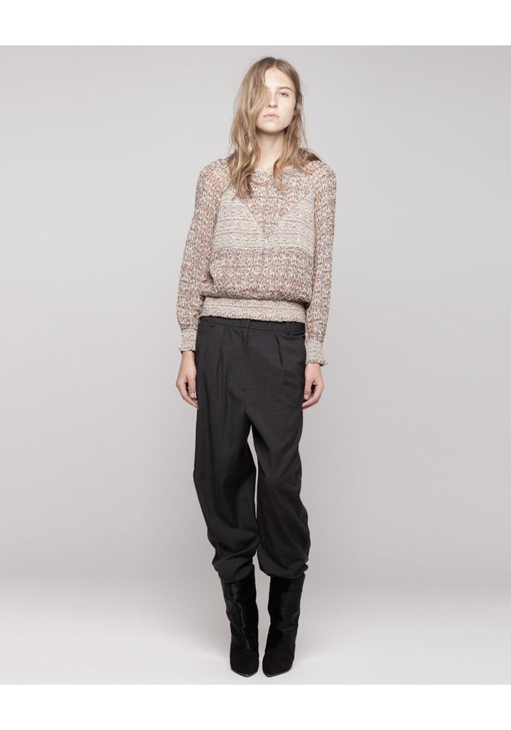 Dawin Smocked Printed Top