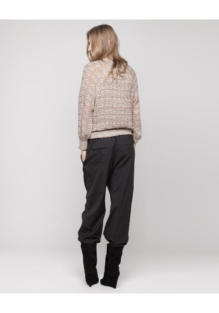 Dawin Smocked Printed Top