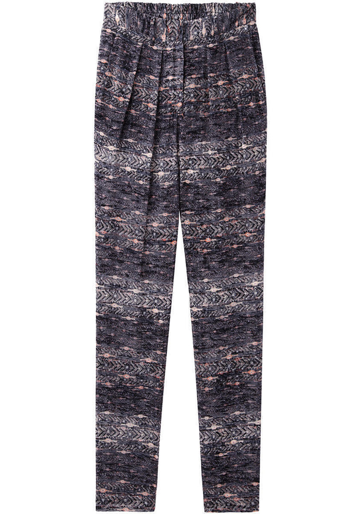 Edlion Printed Velvet Pants