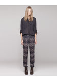Edlion Printed Velvet Pants