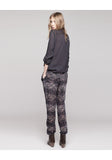 Edlion Printed Velvet Pants