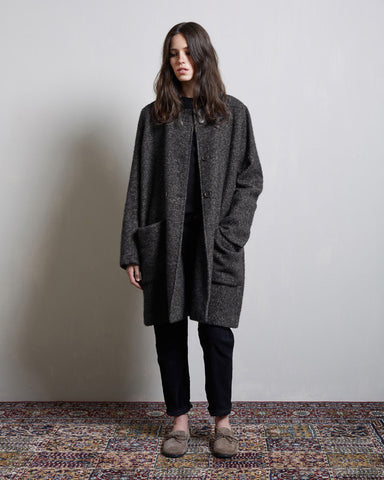 Ega Collarless Coat