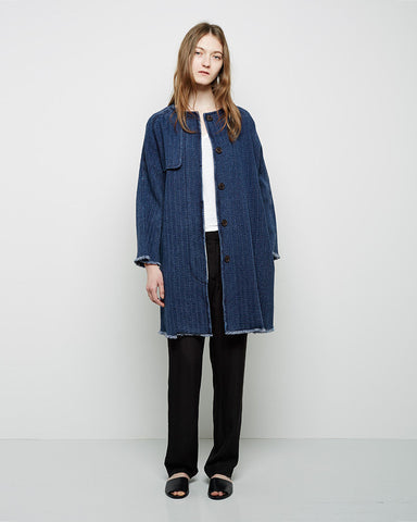 Fany Chevron Denim Coat