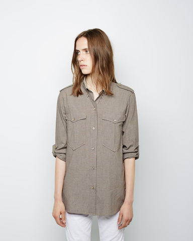 Filipa Double Pocket Chambray Shirt