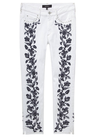Gallo Embroidered Cropped Jean