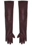 Long Leather Gloves