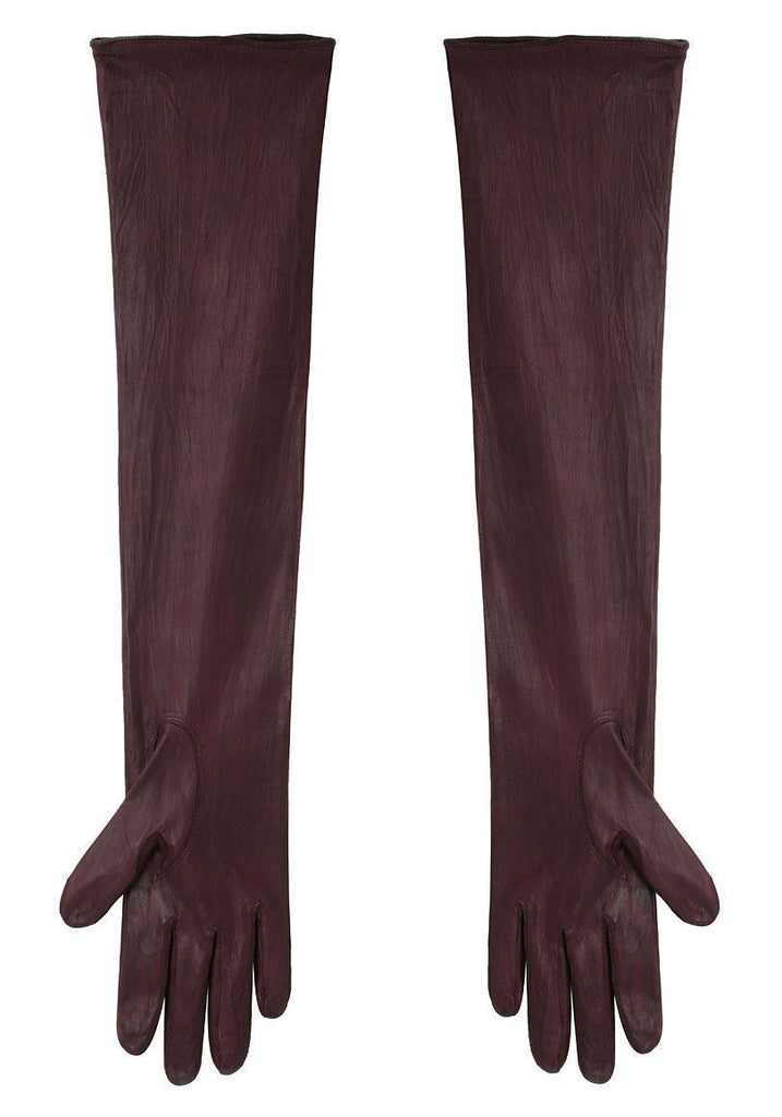 Long Leather Gloves