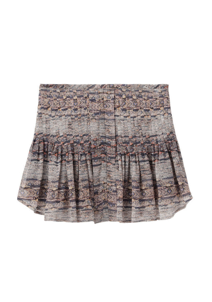 Nephi Printed Short Skirt