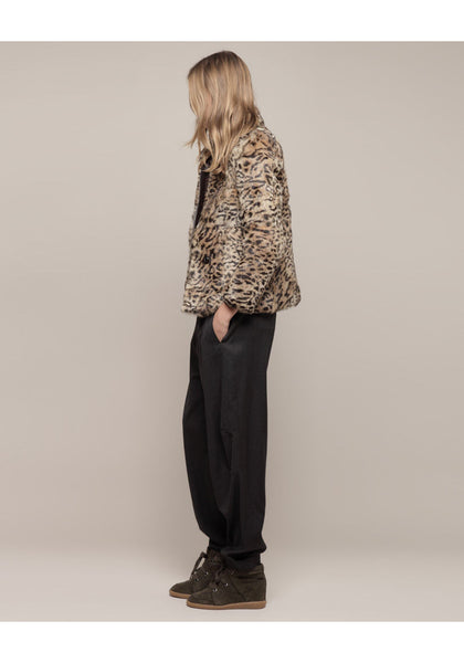 ブルゾン Isabel Marant Leopard-Print Zip-Up Coat Spring 2025 pre-collection | ISABEL MARANT Official Online Store