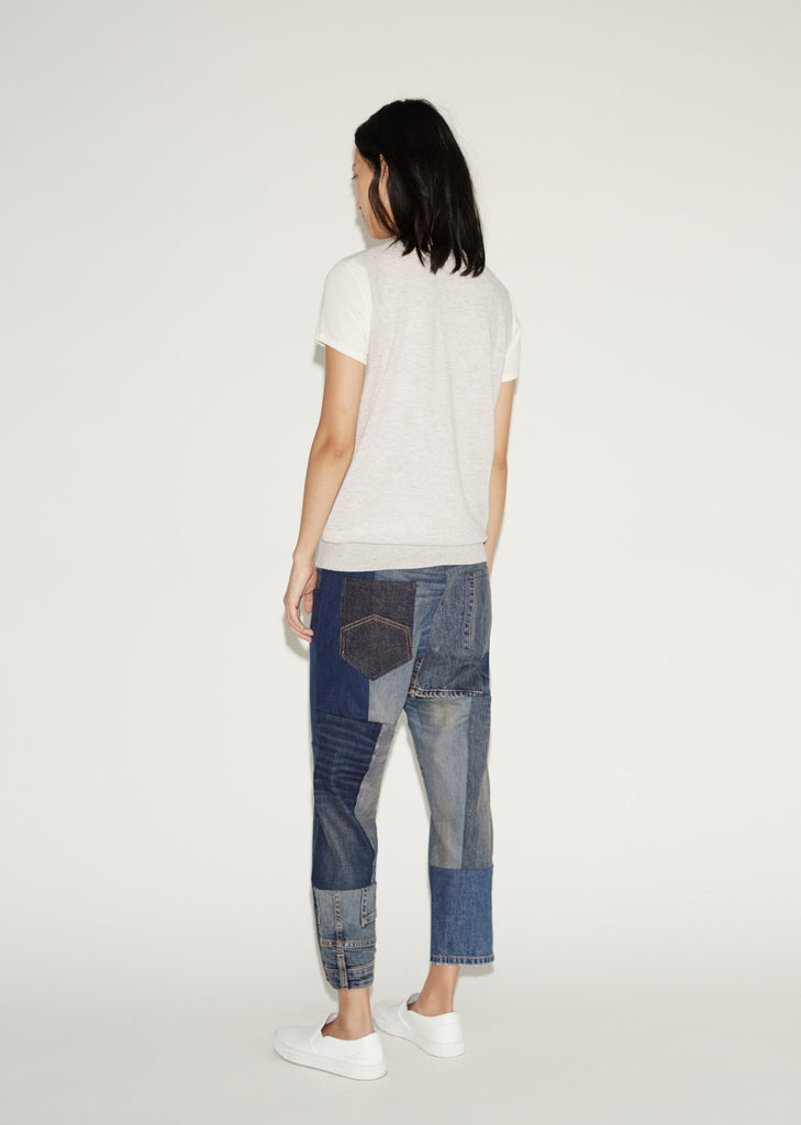 Patchwork Shorty Recycled Denim