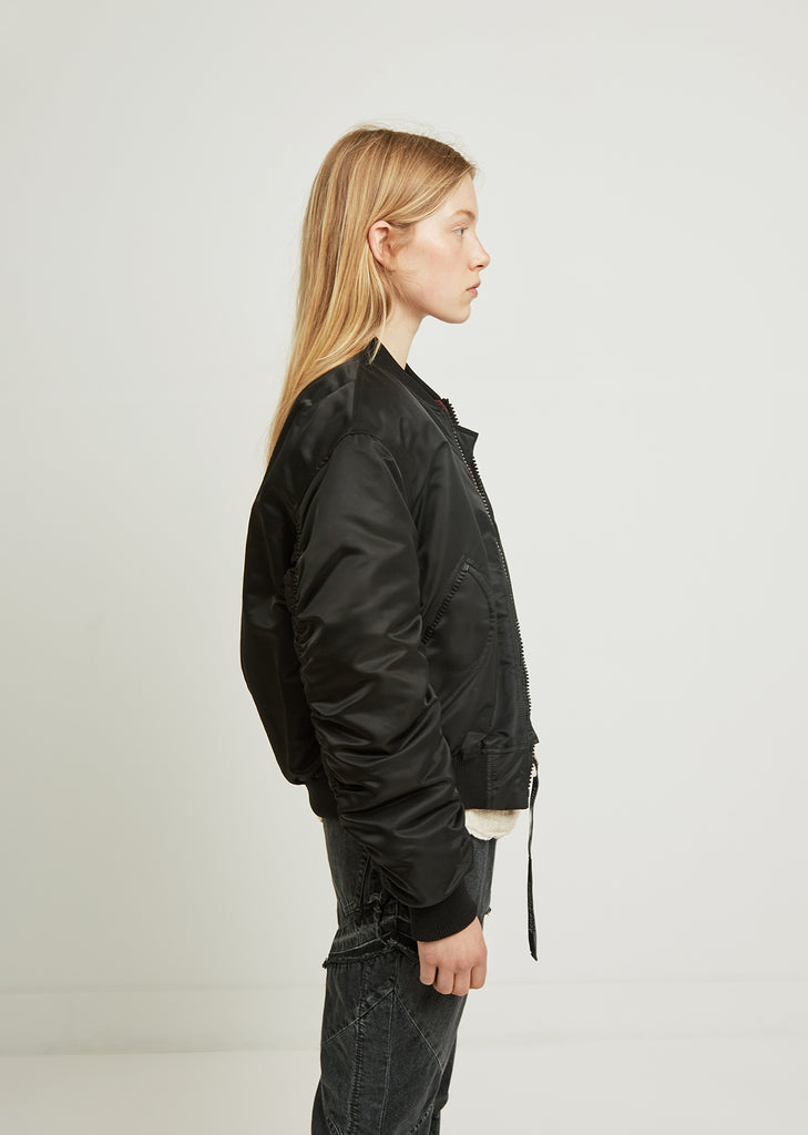 Clea Shirred Bomber