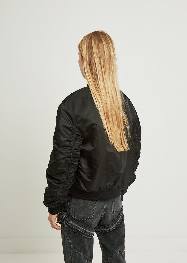 Clea Shirred Bomber