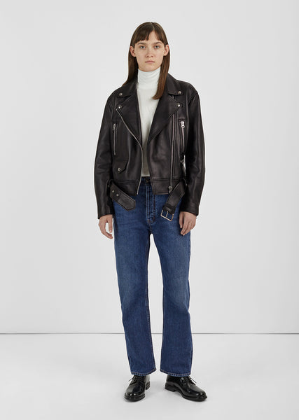 【LA MER MA MAISON】24SS★ DOUBLE LINE LEATHER JACKET MUSINSA | LA MER MA MAISON DOUBLE LINE LEATHER JACKET BLACK