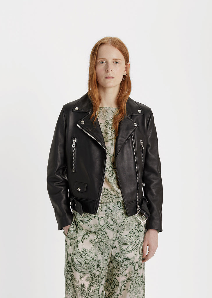 Mock Leather Jacket