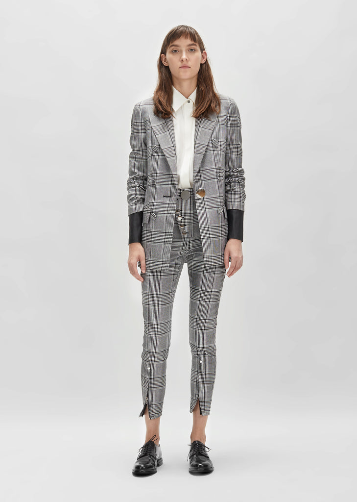 Single Breasted Peaked Lapel Jacket