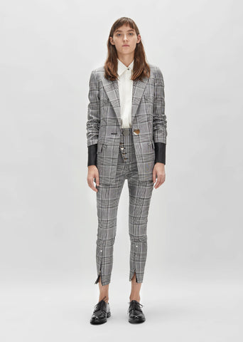 Single Breasted Peaked Lapel Jacket