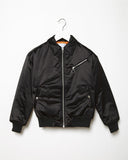 Collared Nylon Bomber
