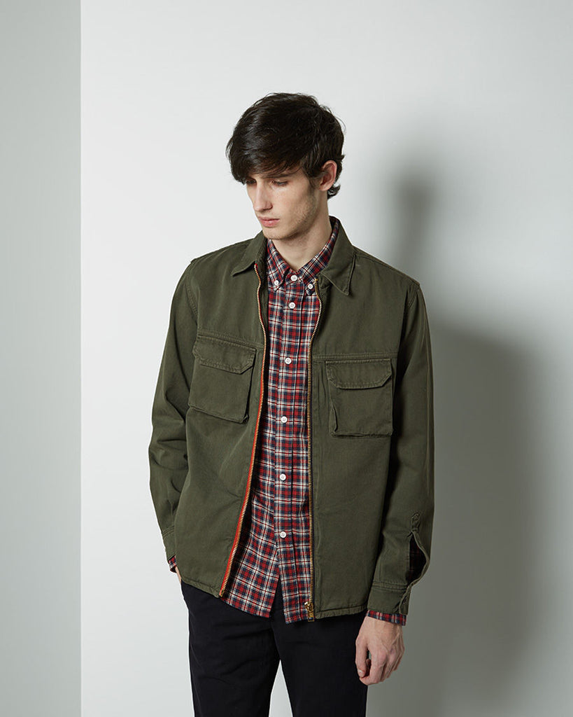 Zip-Front Shirt Jacket