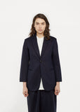 Glossy Sweat Long Jacket