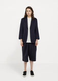 Glossy Sweat Long Jacket