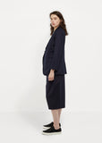 Glossy Sweat Long Jacket